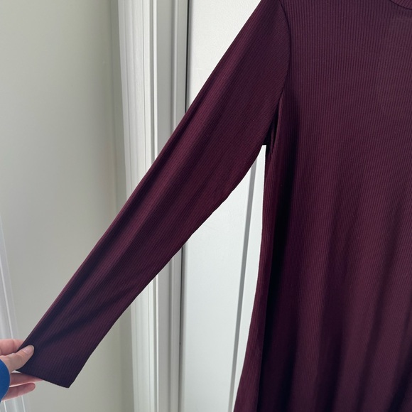 Love, Fire Ribbed Mockneck Skater Dress - Picture 7 of 10